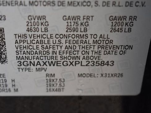 Used 2023 Chevrolet Equinox RS w/ RS Leather Package image 15