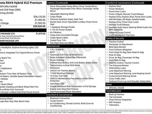 Used 2024 Toyota RAV4 XLE Premium w/ Weather Package AWD/4WD image 37