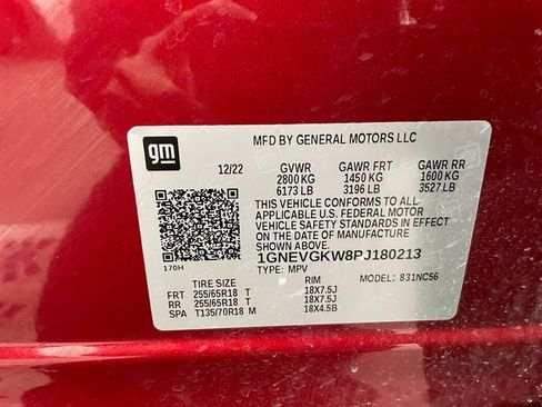 Used 2023 Chevrolet Traverse LT w/ LPO, Floor Liner Package image 26