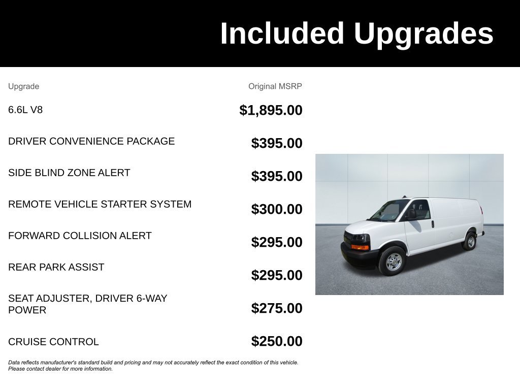New 2025 Chevrolet Express 2500 w/ Driver Convenience Package RWD image 6