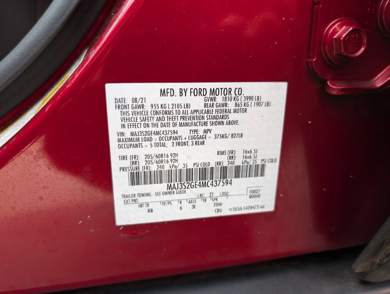 Used 2021 Ford EcoSport SE w/ SE Convenience Package FWD image 25
