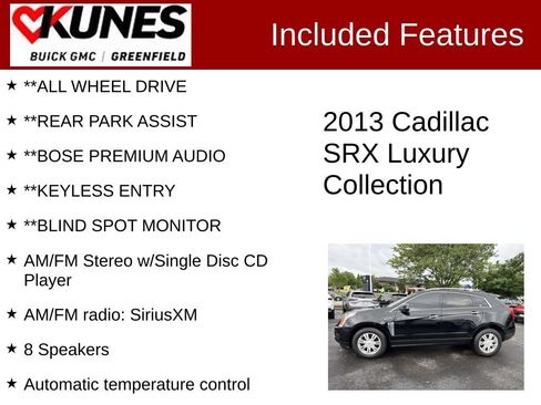 Used 2013 Cadillac SRX Luxury AWD/4WD image 3