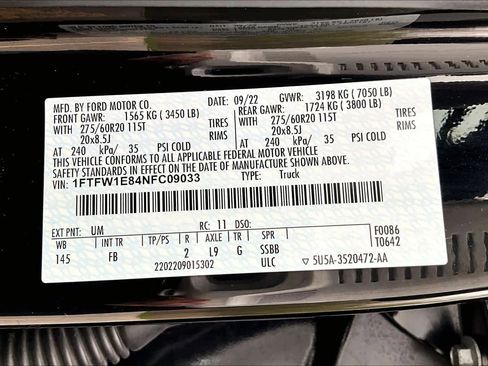 Used 2022 Ford F150 XLT w/ Equipment Group 302A High AWD/4WD image 37