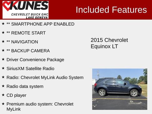Used 2015 Chevrolet Equinox LT w/ Driver Convenience Package FWD image 2