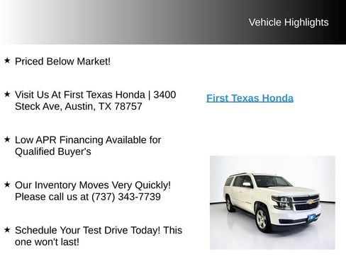Used 2018 Chevrolet Suburban LT RWD image 10
