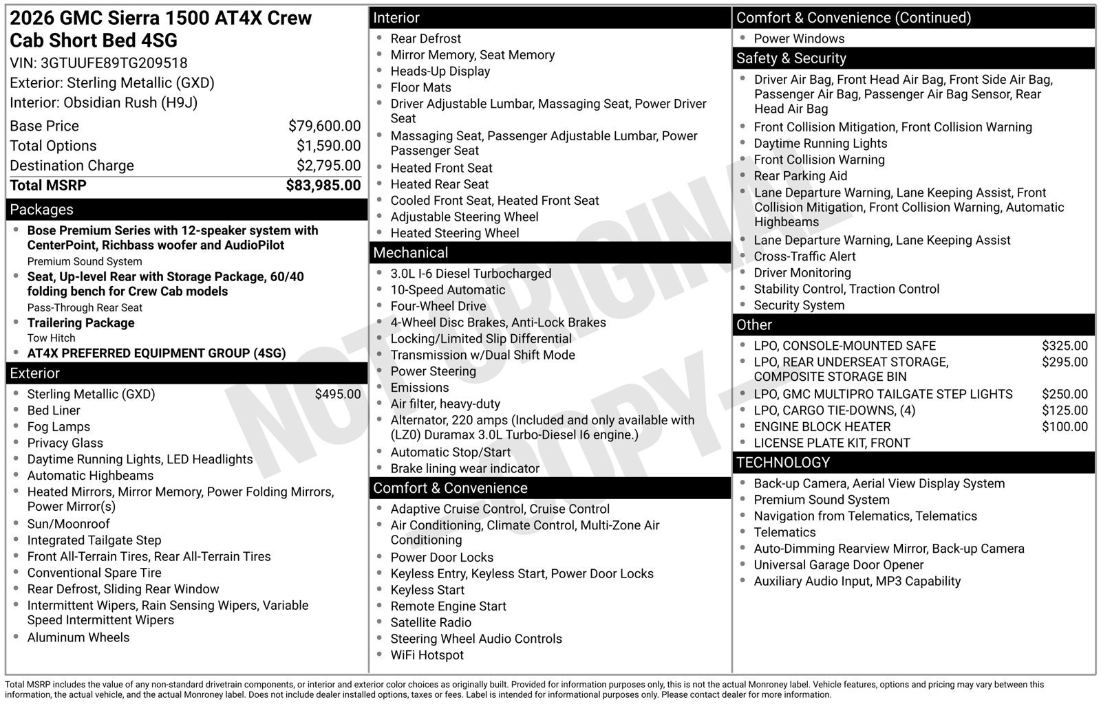 Used 2026 GMC Sierra 1500 AT4X AWD/4WD image 21