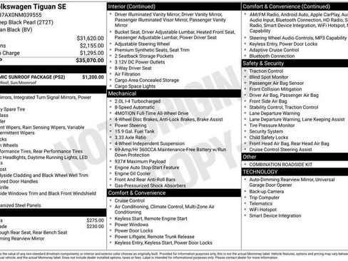 Certified 2022 Volkswagen Tiguan SE w/ Panoramic Sunroof Package image 21