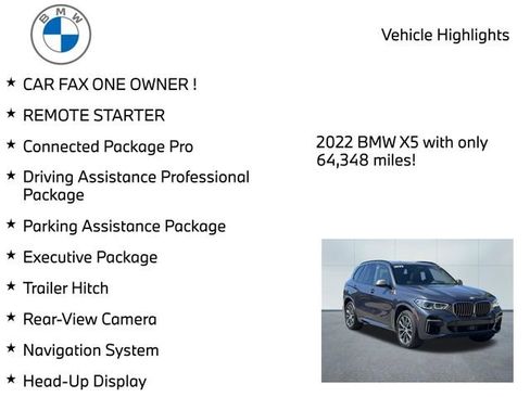 Used 2022 BMW X5 M50i w/ Executive Package AWD/4WD image 9