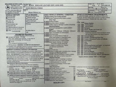 Used 2017 Buick Enclave Leather w/ Trailering Package image 30