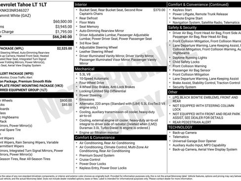 Used 2022 Chevrolet Tahoe LT w/ Luxury Package AWD/4WD image 4