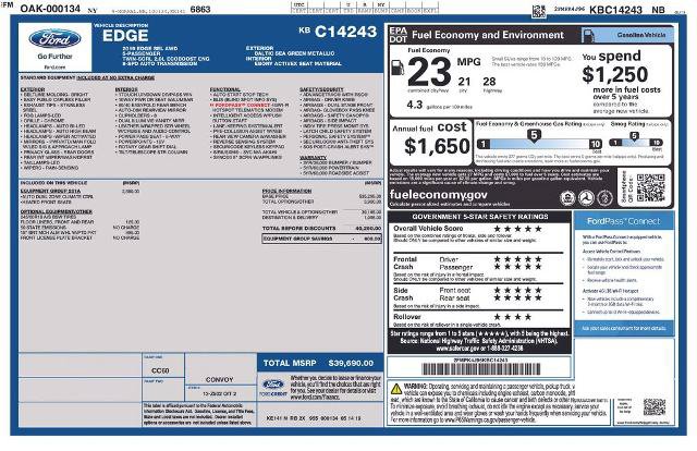 Certified 2019 Ford Edge SEL w/ Equipment Group 201A AWD/4WD image 6