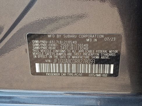 Used 2024 Subaru Impreza 2.0i w/ Popular Package #1A AWD/4WD image 26