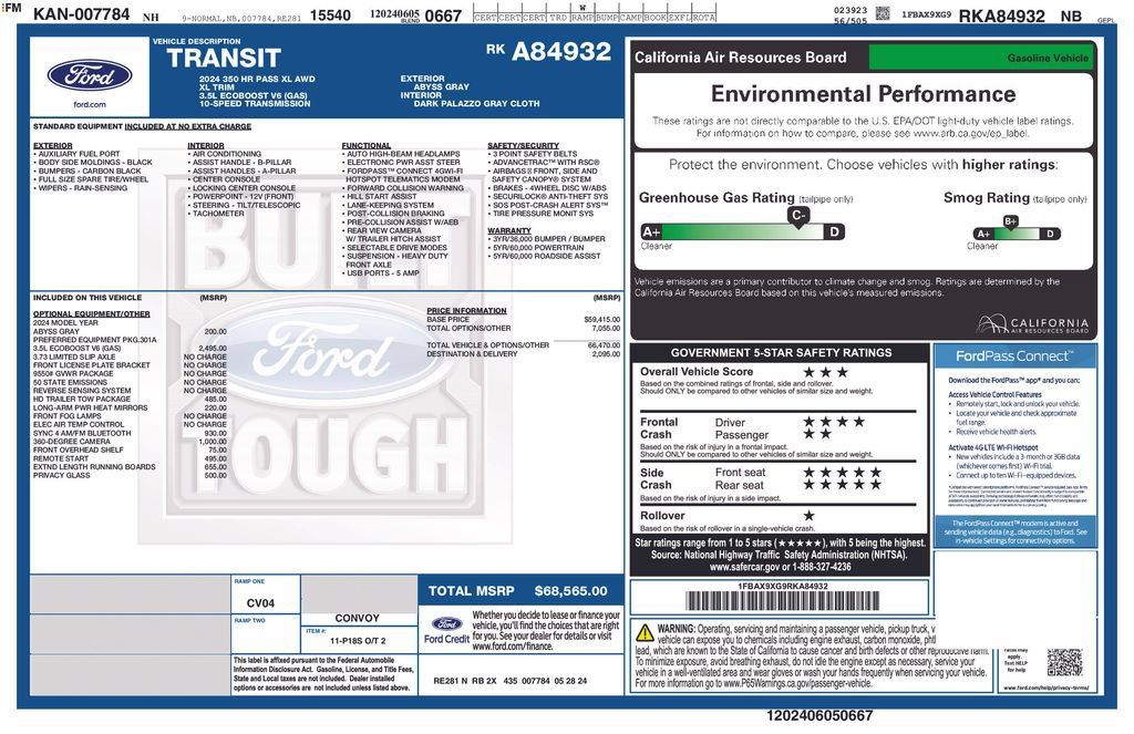 Certified 2024 Ford Transit 350 XL AWD/4WD image 5