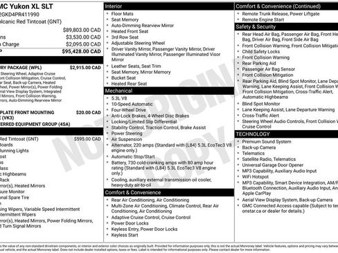 Used 2023 GMC Yukon XL SLT w/ SLT Luxury Package AWD/4WD image 2