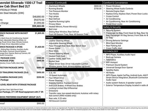 Used 2020 Chevrolet Silverado 1500 LT Trail Boss AWD/4WD image 2