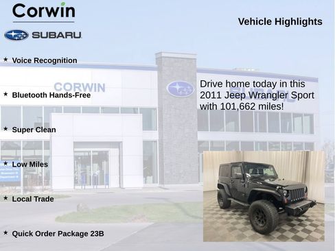 Used 2011 Jeep Wrangler Sport AWD/4WD image 6