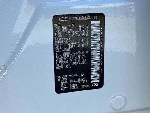 Used 2024 INFINITI QX80 Premium Select w/ Cargo Package AWD/4WD image 28