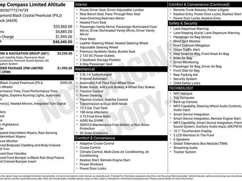New 2026 Jeep Compass Limited w/ Sun, Sound & Navigation Group AWD/4WD image 5