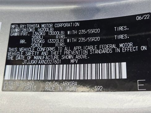 Certified 2022 Lexus RX 450hL Luxury w/ Cold Area Package (CT) image 34