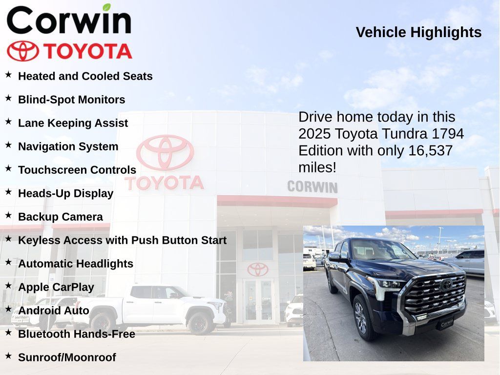 Used 2025 Toyota Tundra 1794 Edition AWD/4WD image 6