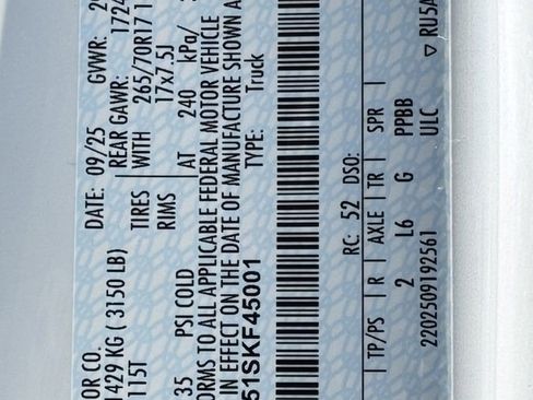 New 2025 Ford F150 XL w/ Equipment Group 103A High image 13