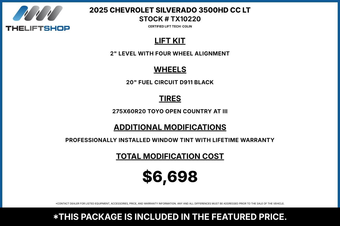 Used 2025 Chevrolet Silverado 3500 LT w/ Convenience Package AWD/4WD image 2