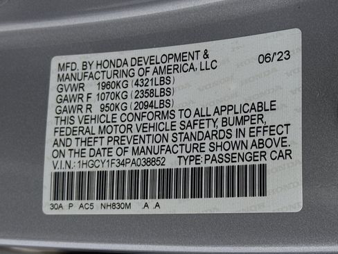 Certified 2023 Honda Accord EX image 31