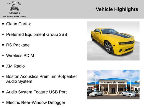 Used 2011 Chevrolet Camaro SS w/ RS Package image 11
