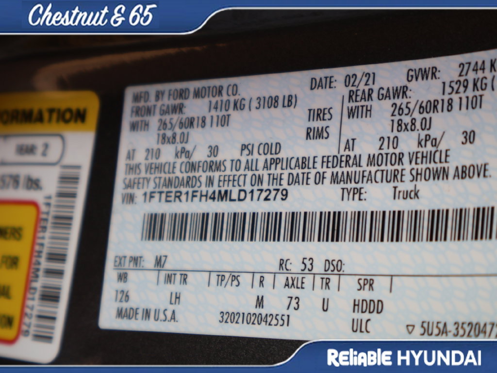 Used 2021 Ford Ranger XL w/ Equipment Group 101A High AWD/4WD image 41