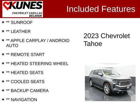 Used 2023 Chevrolet Tahoe High Country w/ Premium Package 2 AWD/4WD image 3