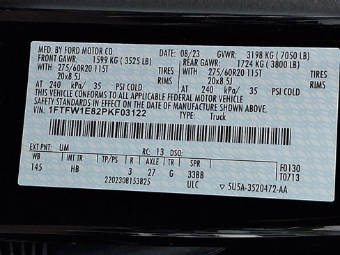 Certified 2023 Ford F150 Lariat w/ Equipment Group 502A High AWD/4WD image 29