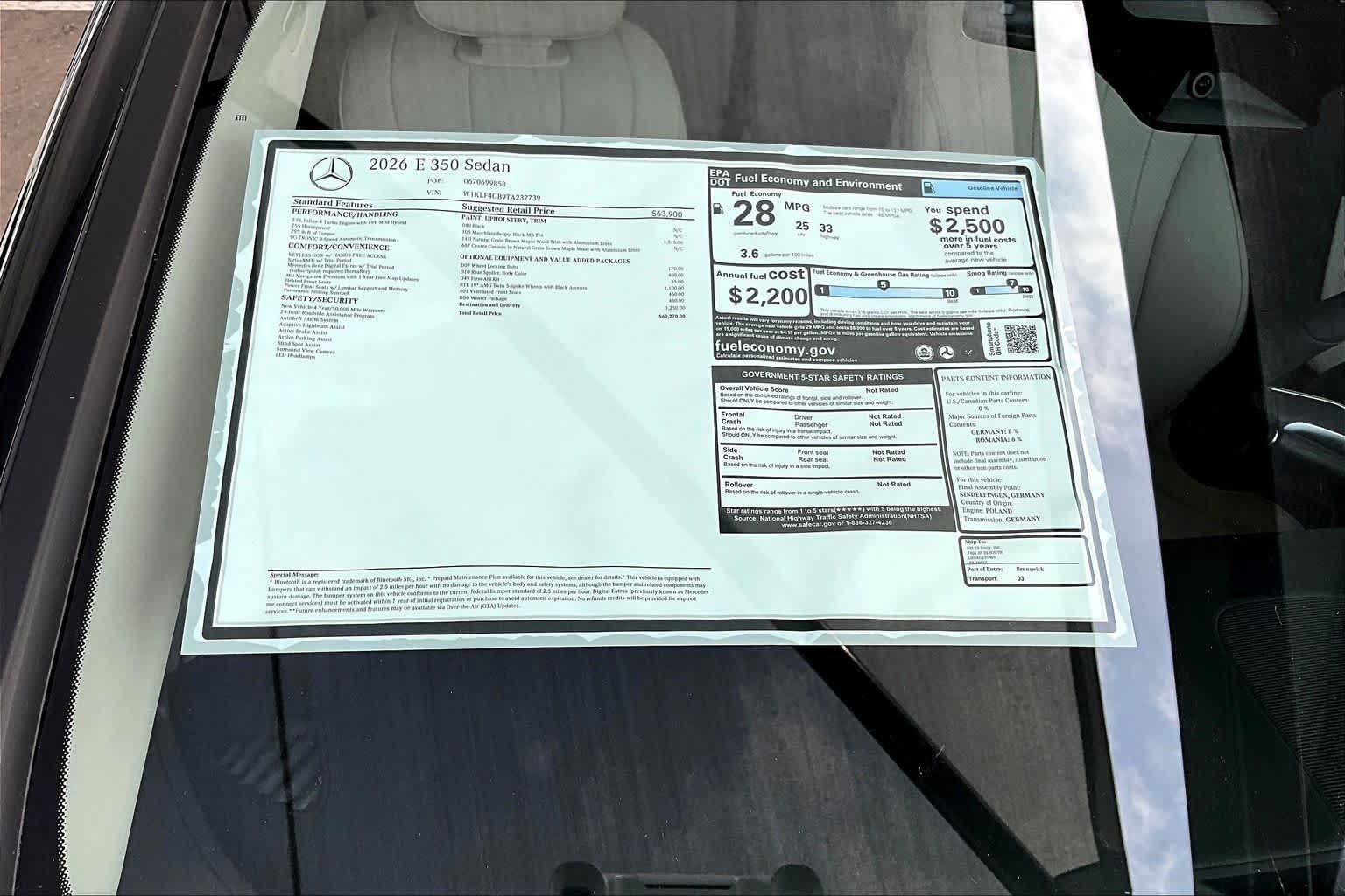 Used 2026 Mercedes-Benz E 350 Sedan image 22
