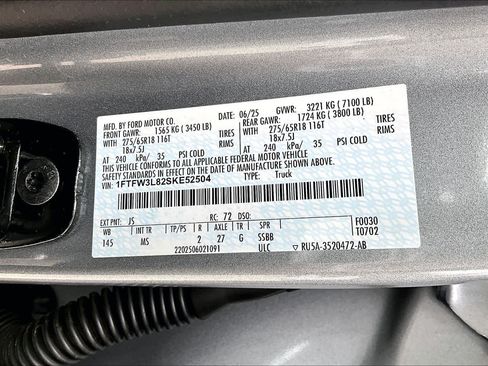Certified 2025 Ford F150 XLT w/ Equipment Group 301A Standard AWD/4WD image 34