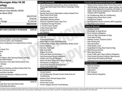 Used 2023 Volkswagen Atlas SE image 3