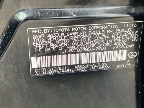 Used 2017 Lexus IS 200t w/ Navigation System Package RWD image 34