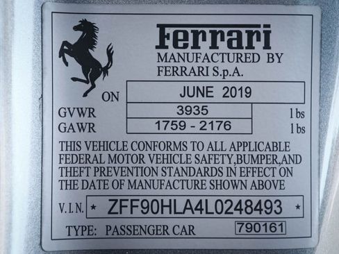 Certified 2020 Ferrari 488 Pista Coupe image 57