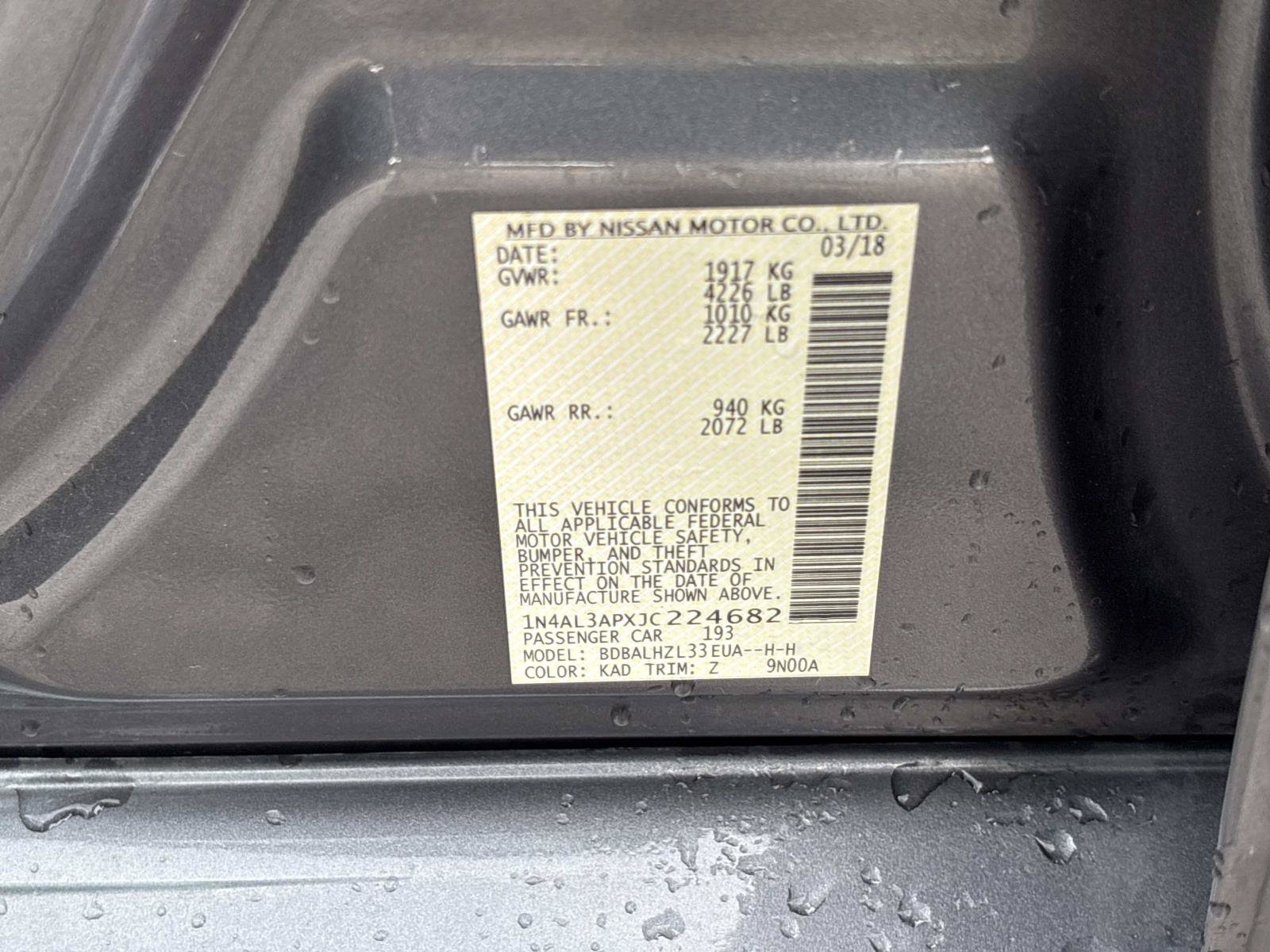 Used 2018 Nissan Altima 2.5 SR w/ SR Midnight Edition FWD image 36