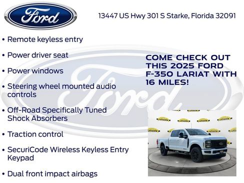 New 2025 Ford F350 Lariat w/ Black Appearance Package image 27