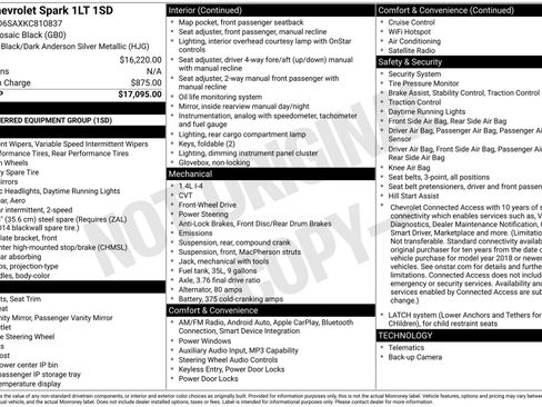 Used 2019 Chevrolet Spark LT FWD image 4