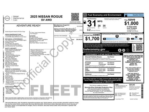 Used 2025 Nissan Rogue SV AWD/4WD image 6