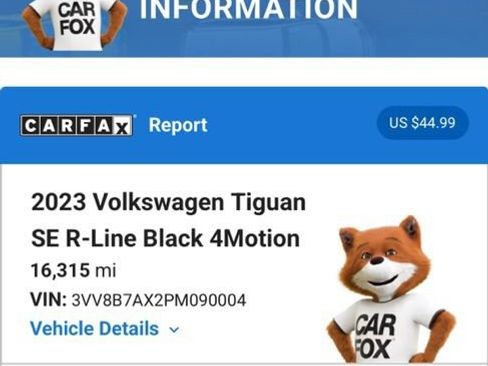 Used 2023 Volkswagen Tiguan SE R-Line AWD/4WD image 6