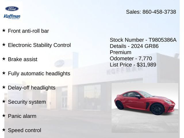 Used 2024 Toyota GR86 Premium RWD image 20