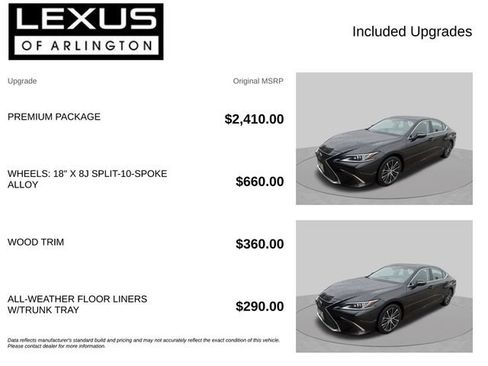 Used 2022 Lexus ES 350 w/ Premium Package FWD image 4