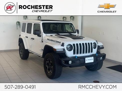 Used 2021 Jeep Wrangler Unlimited Rubicon 4xe w/ Steel Bumper Group AWD/4WD image 1