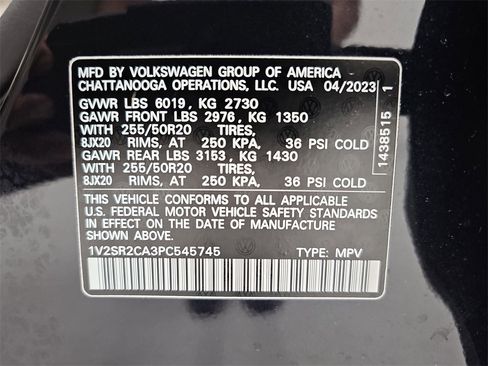 Used 2023 Volkswagen Atlas SEL R-Line image 61