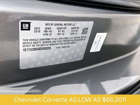 Used 2016 Chevrolet Corvette Z06 w/ 3LZ Preferred Equipment Group RWD image 28