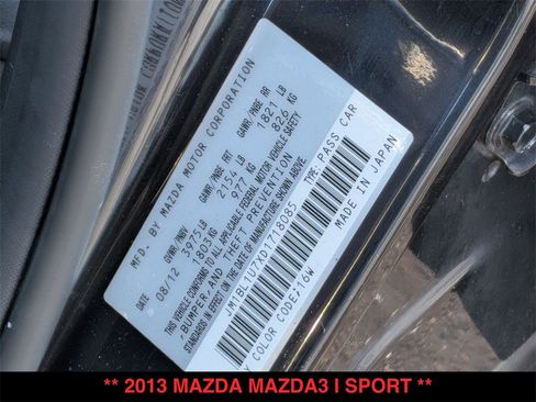 Used 2013 MAZDA MAZDA3 i Sport image 26