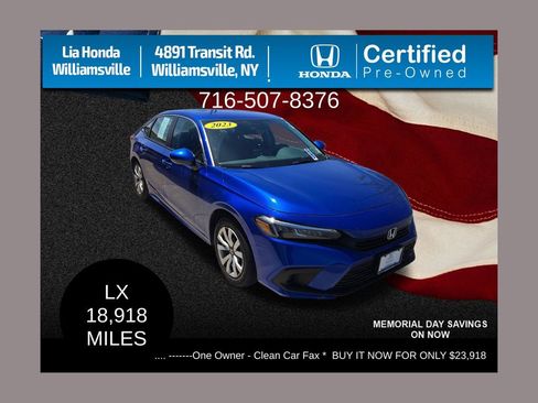 Certified 2023 Honda Civic LX image 1