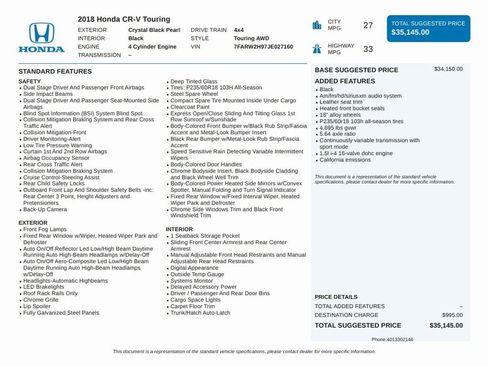 Used 2018 Honda CR-V Touring image 8