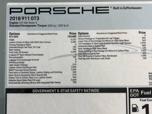 Used 2018 Porsche 911 GT3 RWD image 82
